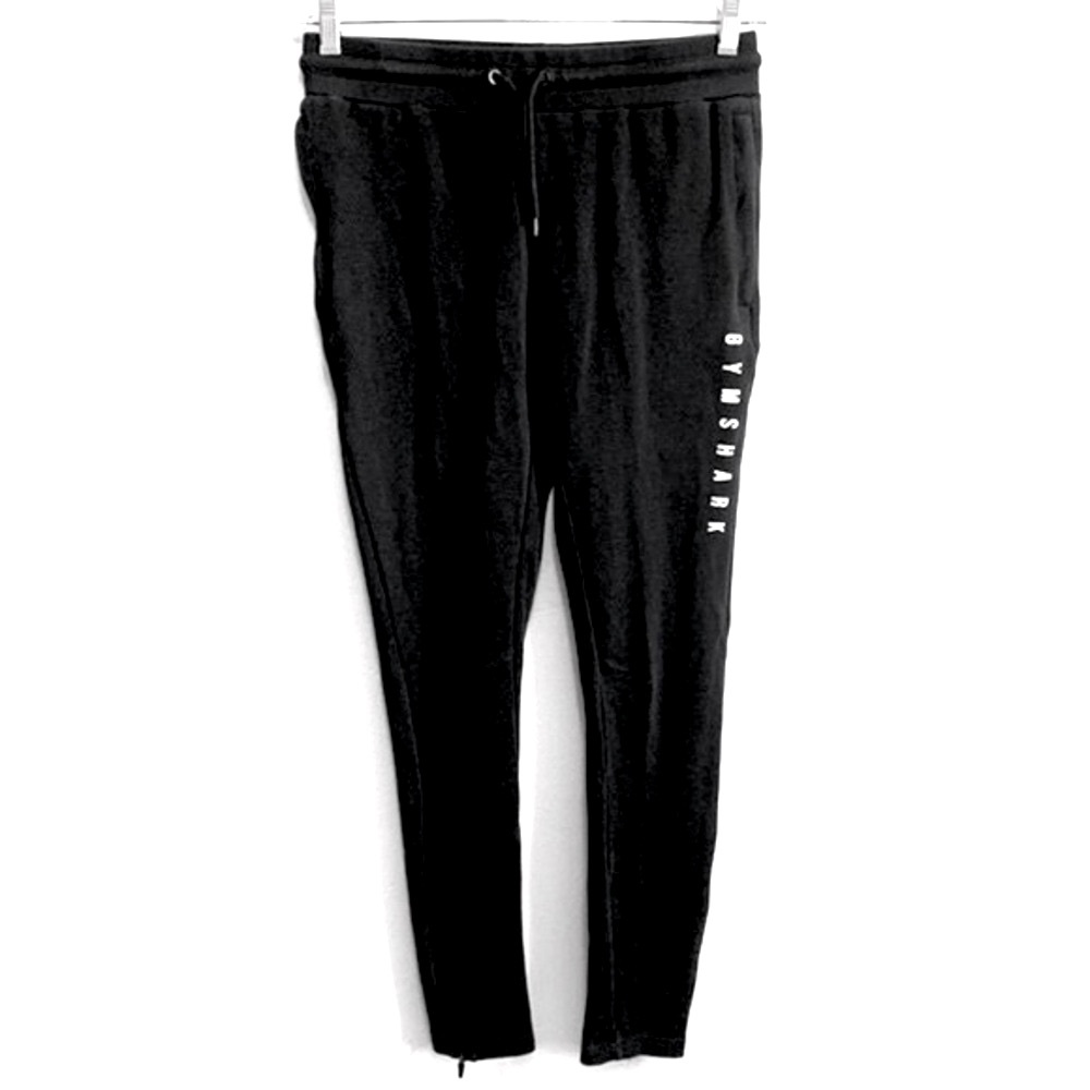 Gymshark Black Track Pants with Side Logo
